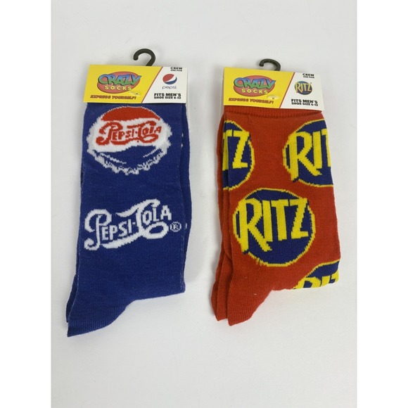 The Unbranded Brand Other - Men's Fun Socks Pepsi Cola Print Novelty Crew Socks Father's Day Gift